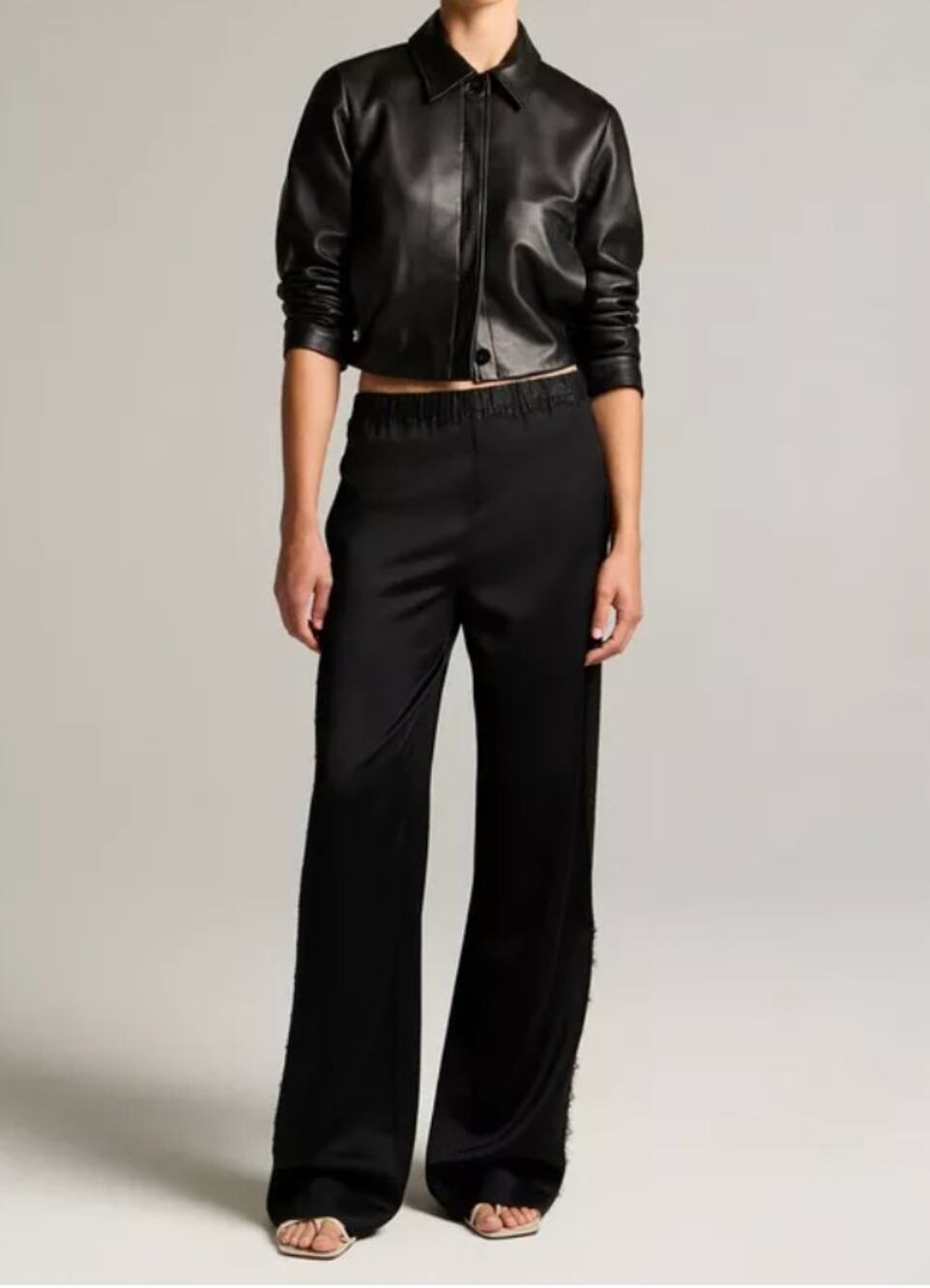 $368 Vince silk wide length flowy pants size 8 - Picture 1 of 8